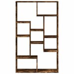 vidaXL Bibliothèque chêne fumé 72x20x120 cm bois d'ingénierie