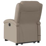 vidaXL Fauteuil inclinable de massage électrique cappuccino similicuir
