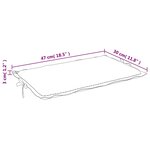 vidaXL Coussin de chaise longue crème mélangé 186x58x4 cm tissu