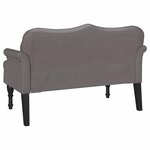 vidaXL Banc Chesterfield Gris 120 5 x 65 x 75 cm Cuir synthétique