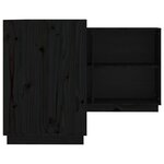 vidaXL Bureau Noir 110x50x75 cm Bois massif de pin