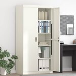 vidaXL Armoire de rangement 2 Pièces Blanc 90 x 40 x 180 cm Acier