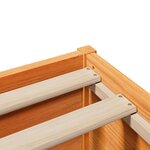 vidaXL Cadre de lit et tête de lit cire marron 120x200 cm bois de pin