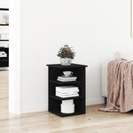 Meuble de rangement vidaXL Noir Chêne 35x35x55 cm Bois d'ingénierie