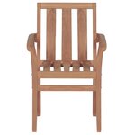 vidaXL Chaises de jardin lot de 2 coussins rouge bordeaux Teck massif