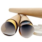 Lot de 50 Tubes carton brun pour affiche poster 5 cm x 64 cm