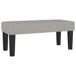 vidaXL Sommier à lattes de lit et matelas Gris clair 90x190 cm Tissu