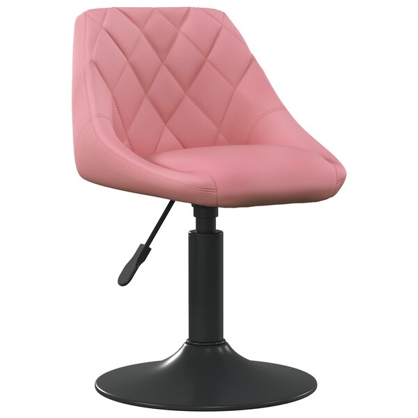vidaXL Tabouret de bar Rose 46x44x(62 5-77 5) cm Velours