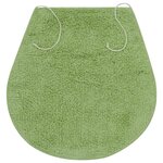 vidaXL Jeu de tapis de salle de bain 3 Pièces Tissu Vert