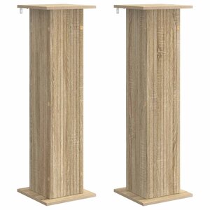 vidaXL Support de Plante 2 Pièces Chêne Sonoma 30 5 x 30 x 100 5 cm