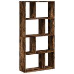 vidaXL Bibliothèque chêne fumé 60x20x120 cm bois d'ingénierie