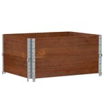 vidaXL Jardinière marron 80x60 cm bois massif de pin