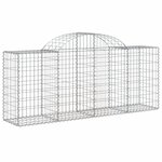 vidaXL Paniers à gabions arqués 50 Pièces 200x50x80/100 cm Fer galvanisé