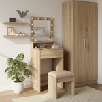 vidaXL Table de Toilette Chêne Sonoma 50 x 41 x 135 cm