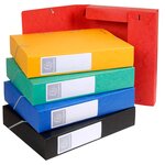 Boite De Classement Cartobox Dos 60mm Carte Lustrée - A4 - Couleurs Assorties - X 10 - Exacompta