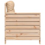 vidaXL Canapé de jardin accoudoir avec coussin bois massif de pin