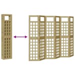 vidaXL Brise-vue 6 Pièces Marron 240 x 180 cm Pin imprégné