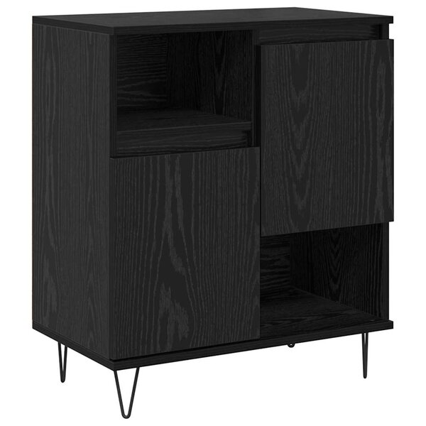 vidaXL Buffet Chêne noir 60 x 35 x 70 cm