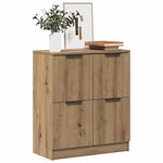 vidaXL Buffet chêne artisanal 60x30x70 cm bois d'ingénierie
