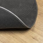 vidaXL Tapis IZA poils courts style scandinave anthracite Ø 160 cm