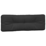 vidaXL Coussins de palette lot de 5 noir tissu