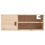 vidaXL Armoire murale 80x30x30 cm Bois de pin massif