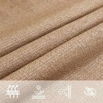 vidaXL Voile d'ombrage 160 g/m² Taupe 2x4 5 m PEHD