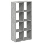 vidaXL Étagère séparatrice de pièce gris béton 69 5x29x137 5 cm
