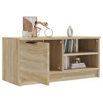 vidaXL Meuble TV Chêne sonoma 80x35x36 5 cm Bois d'ingénierie