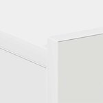 vidaXL Table de chevet flottante Blanc 40x30x15 cm Bois d'ingénierie