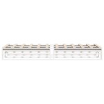 vidaXL Cadre de lit sans matelas blanc 75x190 cm bois de pin massif