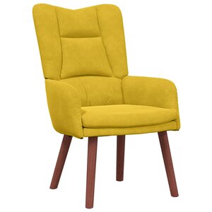vidaXL fauteuil Jaune 63 x 67 x 94 cm Velours