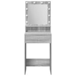 vidaXL Coiffeuse Gris Sonoma 50 x 41 x 135 cm Bois d'ingénierie