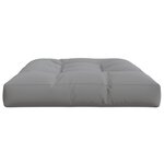 vidaXL Coussin de palette gris 120x80x12 cm tissu