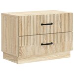 vidaXL Cabinet de chevet Chêne Sonoma 62 x 34 5 x 44 5 cm
