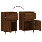 vidaXL Buffet chêne marron 40x35x70 cm bois d'ingénierie
