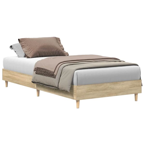 vidaXL Cadre de lit sans matelas chêne sonoma 90x190 cm