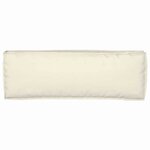 vidaXL Coussin pour banc de palette Crème 120 x 40 x 8 cm Tissu Oxford