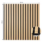 Panneau mural 60x60 bois acoustique 1 pièce
