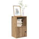 vidaXL Bibliothèque chêne artisanal 31x24x52 cm bois d'ingénierie
