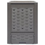vidaXL Composteurs de jardin 3 Pièces 60x60x83 cm 900 L Plastique rotin