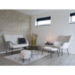 House Nordic Pouf Cali Blanc