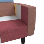 vidaXL Canapé-lit à 2 places tissu