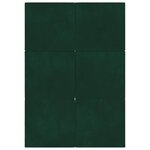 vidaXL Canapé-lit pliable 140 x 67 x 15 cm Vert foncé