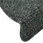 vidaXL Tapis d'escalier autocollants 30 pièces 56 x 17 x 3 cm Vert Demi-rond