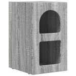 vidaXL Table de chevet Gris Sonoma 29 5 x 33 5 x 50 cm