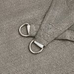 vidaXL Voile d'ombrage 160 g/m² carré gris clair 3 6x3 6 m PEHD