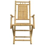 vidaXL Ensemble de bistro 3 Pièces bambou