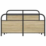 vidaXL Cadre de lit sans matelas 120x190 cm cm chêne sonoma