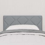 vidaXL Tête de lit avec des lumières à LED Gris clair 80 cm tissu